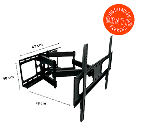 Soporte doble brazo - Pantallas de 42 a 70 pulgadas